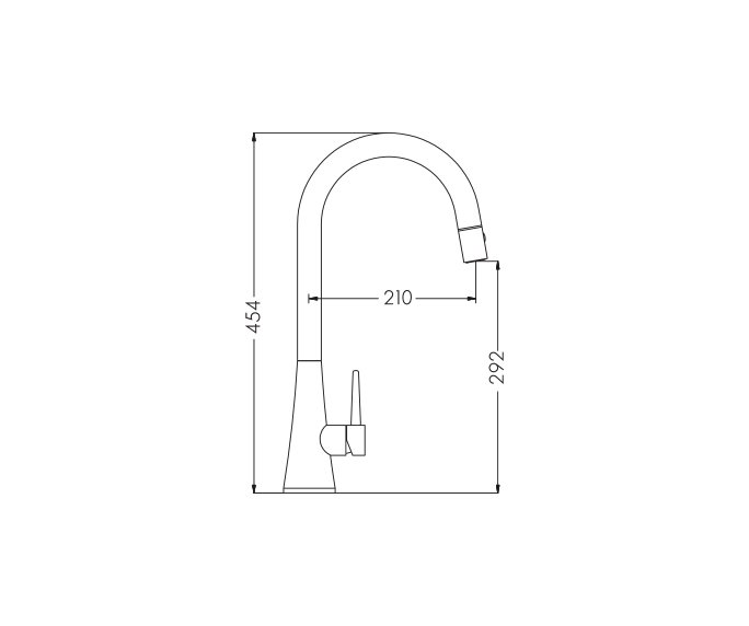 ברז מטבח דגם Coni 304669 diagram