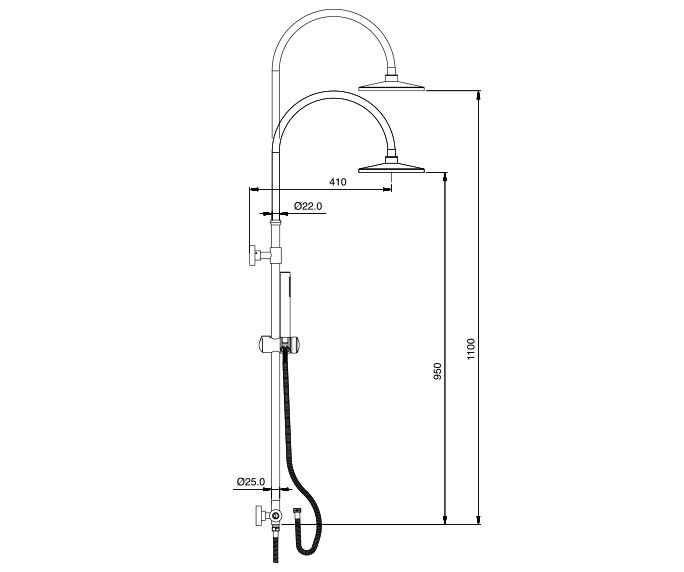 דולב ערכה למקלחת Dolev 801758 diagram
