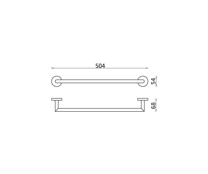 מתלה למגבת 450 Contour 801704 diagram