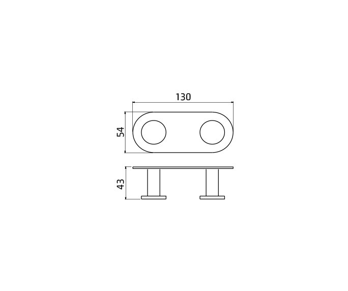 קולב מגבות וו Contour 801846 diagram