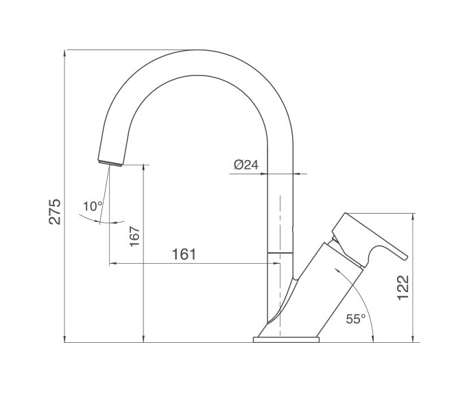 גל ברז רחצה, Wave 305120 diagram