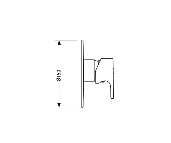 כיסוי למערכת קיר Wave 305189 diagram