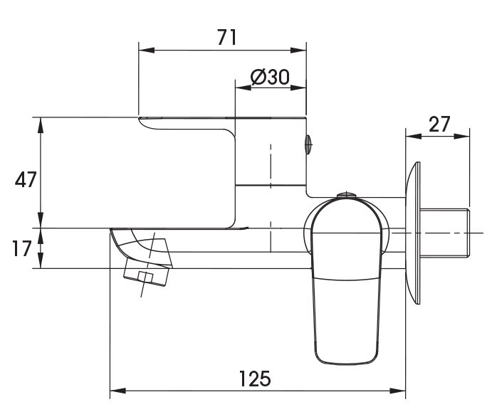 ברז מהקיר ונקודת 309309 diagram