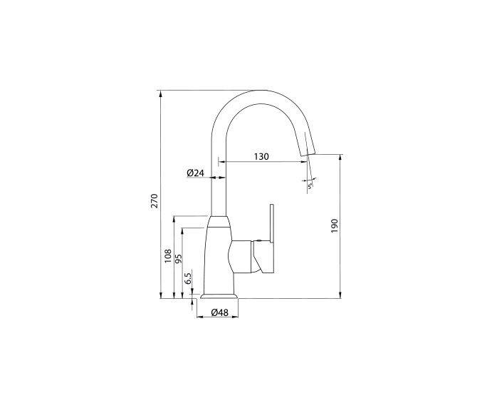 ברז בעמידה, פית Clear 305323 diagram